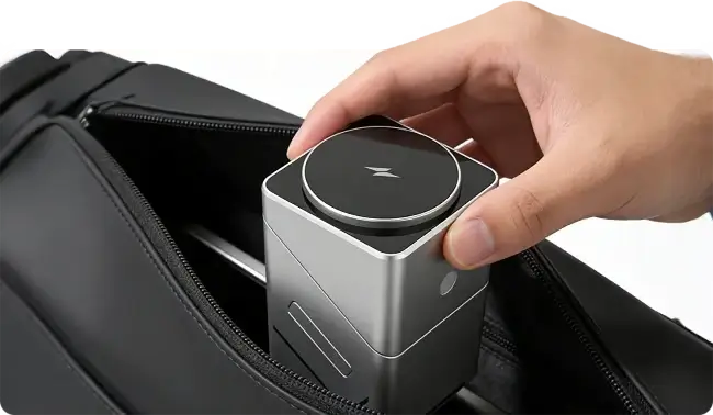 Geometric Rotating Cube 3-in-1 Magnetic Wireless Charger