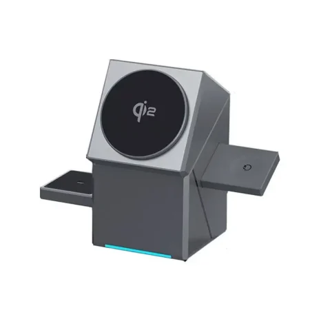 Geometric Rotating Cube 3-in-1 Magnetic Wireless Charger