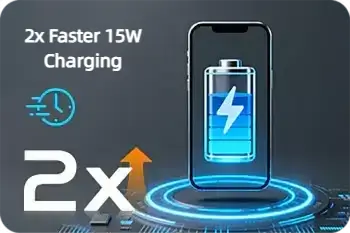 Geometric Rotating Cube 3-in-1 Magnetic Wireless Charger