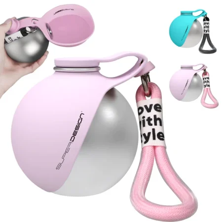 2-in-1 Portable Dog Water Bottle with Silicone Bowl — 285 ml