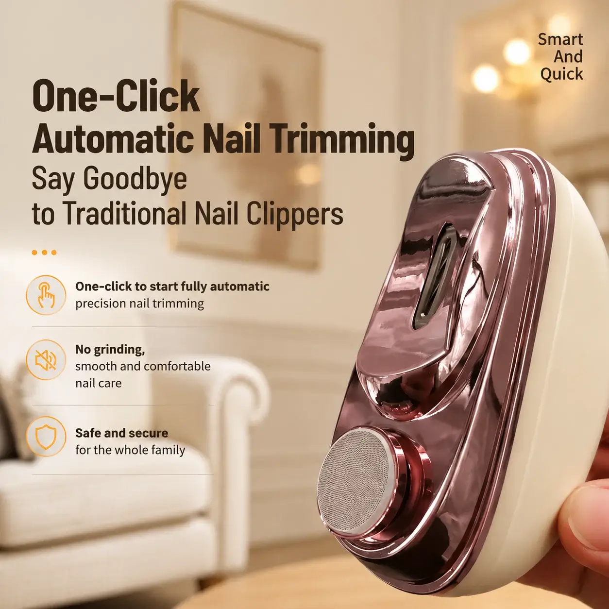 Smart Electric Nail Clipper & Polisher